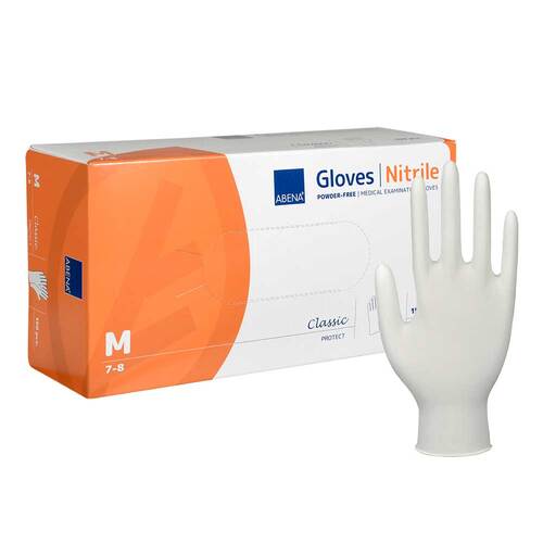 Abena Nitril U.Hands.Classic unste.pu.frei M wei&szlig; - 1