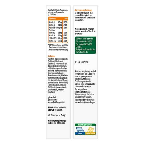 Taxofit B-Komplex Tabletten - 9