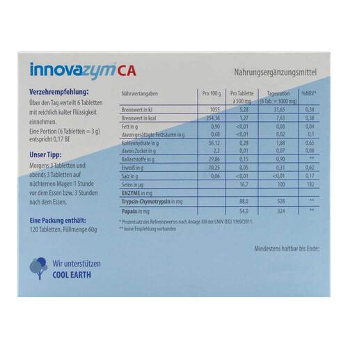 Innovazym CA magensaftresistente Tabletten - 2