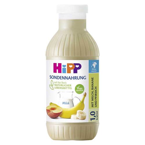 Hipp Sondennahrung Milch Banane &amp; Pfirsich KS.Fl. - 1