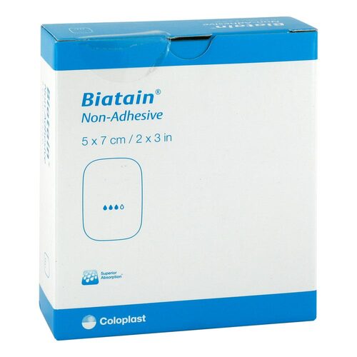 Biatain Schaumverband 5x7 cm nicht haftend - 1