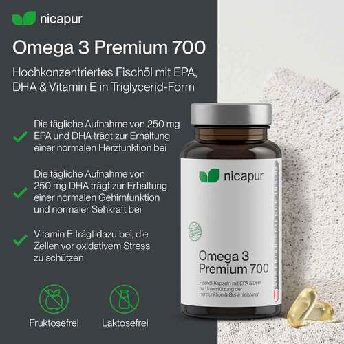 Nicapur Omega 3 Premium 700 Kapseln - 4