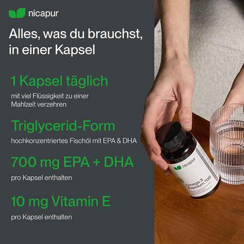Nicapur Omega 3 Premium 700 Kapseln - 5