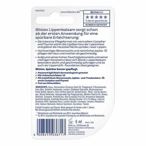 Blistex Lippenbalsam LSF 15 Tube - 3