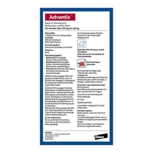 Advantix Spot-on L&ouml;sung Hund 25 - 40 kg - 3