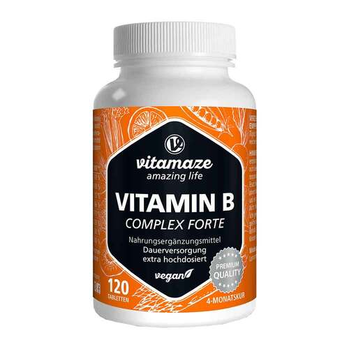 Vitamin B-Complex extra hochdosiert vegan Tabletten  - 1