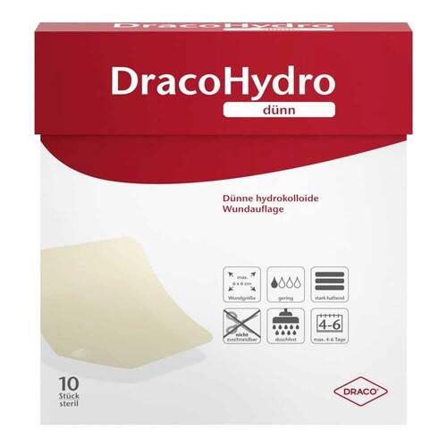 Dracohydro d&uuml;nn Hydrokoll.Wundauflage 5x5 cm - 1