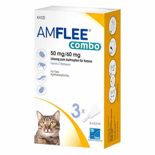 Amflee combo 50 mg/60 mg L&ouml;sung zum Auftropfen f&uuml;r Katzen - 1