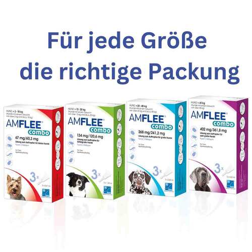 Amflee combo 134/120,6 mg L&ouml;sung zum Auftropfen f&uuml;r Hunde 10-20 kg - 5