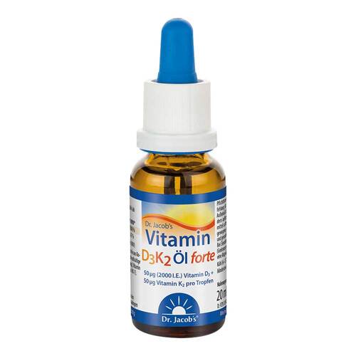 Vitamin D3K2 &Ouml;l forte Dr. Jacob`s Tropfen - 1