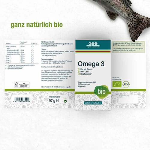 Bio Omega 3 Fisch&ouml;l Kapseln - 2