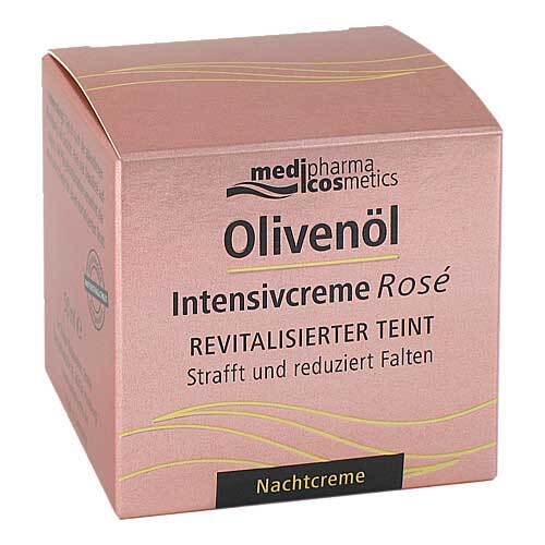 Oliven&ouml;l Intensivcreme Rose Nachtcreme - 1