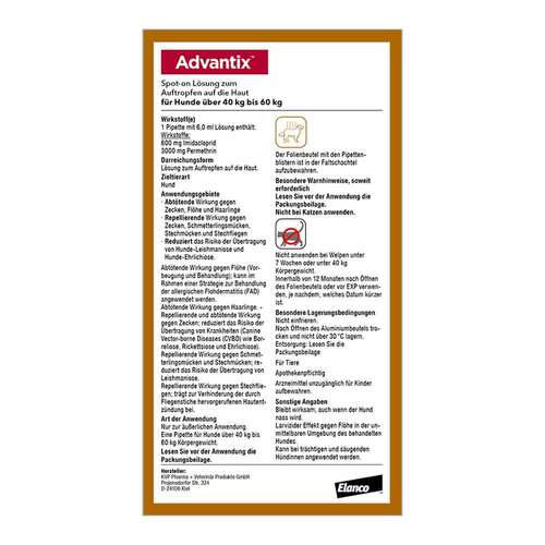 Advantix Spot-on L&ouml;sung Hund 40 - 60 kg - 3