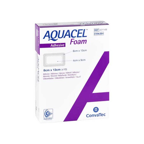 Aquacel Foam adh&auml;siv 8x13 cm Verband - 1