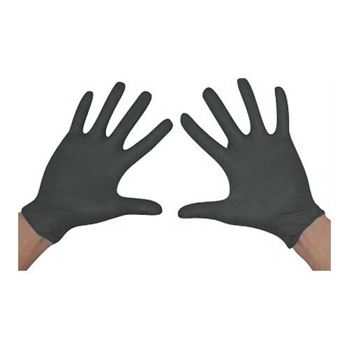Handschuhe Einmal Nitril XL schwarz - 1