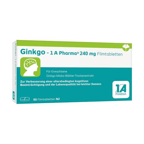 Ginkgo – 1 A Pharma®  240 mg Filmtabletten - 1