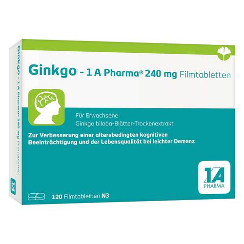 Ginkgo – 1 A Pharma®  240 mg Filmtabletten - 1