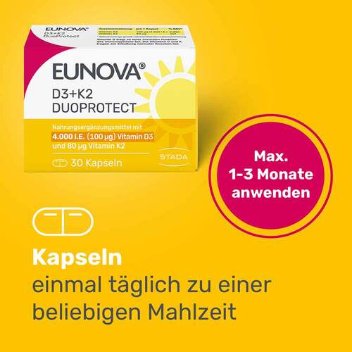 Eunova Duoprotect D3 + K2 4000 I.E. / 80 µg Kapseln - 8