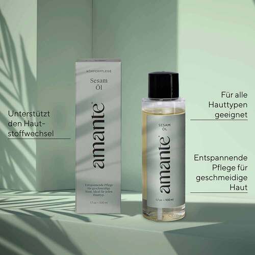 Sesam&ouml;l 100% rein Hautpflege&ouml;l Amante - 3