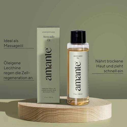 Avocado &Ouml;l 100% rein Hautpflege&ouml;l Amante - 3