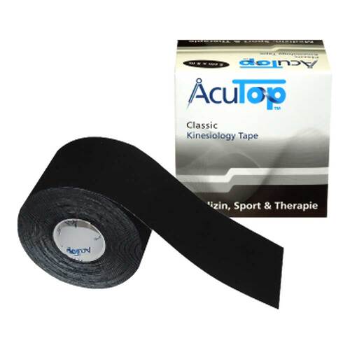 Acutop Kinesiologie Tape Classic 5 cmx5 m schwarz - 1