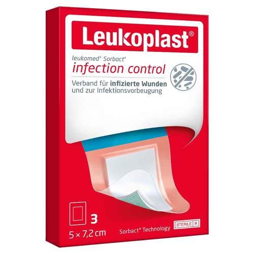 Leukoplast Leukomed Sorbact steril 5x7,2 cm - 1