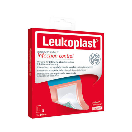 Leukoplast Leukomed Sorbact steril 8x10 cm - 1