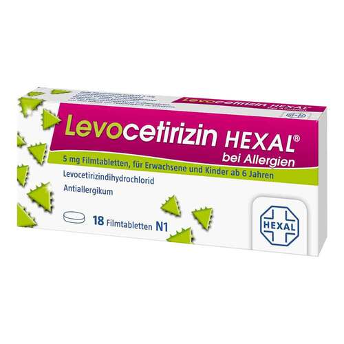 Levocetirizin Hexal bei Allergien 5 mg Filmtabletten  - 1