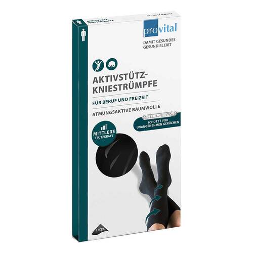 Provital Aktivst&uuml;tzkniestr&uuml;mpfe Herren Gr&ouml;&szlig;e 43 - 46 schwarz - 1
