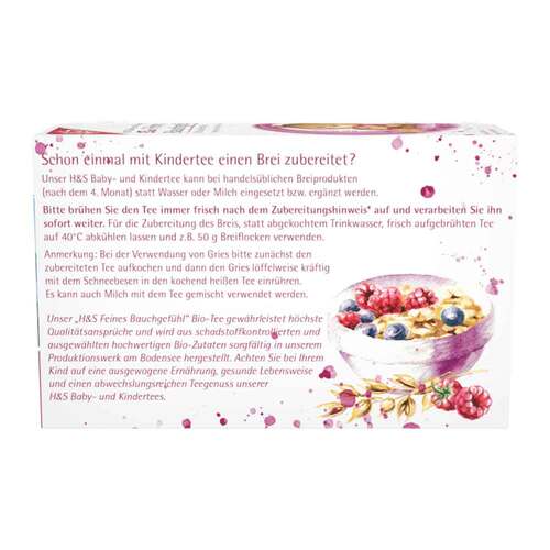 H&S Bio Baby- und Kindertee Feines Bauchgef&uuml;hl Fbeutel  - 2