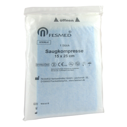 Saugkompressen 15x25 cm steril - 1