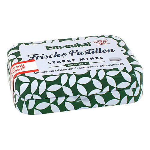 EM Eukal Frische Pastillen starke Minze zuckerfrei - 1