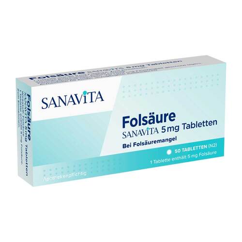 Fols&auml;ure Sanavita 5 mg Tabletten - 1