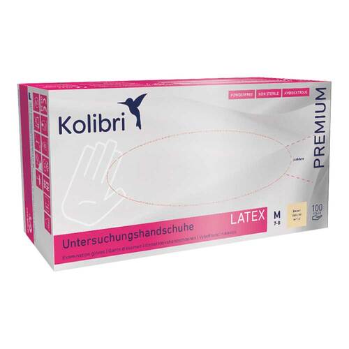 Kolibri Premium U.Hands.Latex unsteril pf M wei&szlig; - 1