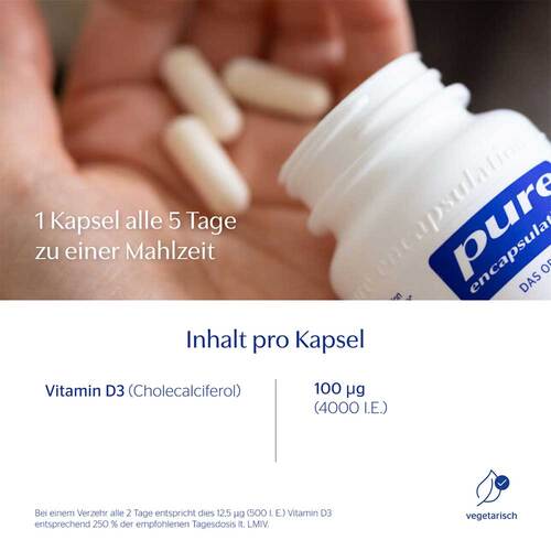 Pure Encapsulations Vitamin D3 4000 I.E. Kapseln - 5