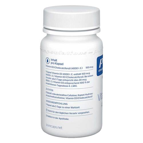 Pure Encapsulations Vitamin D3 4000 I.E. Kapseln - 3