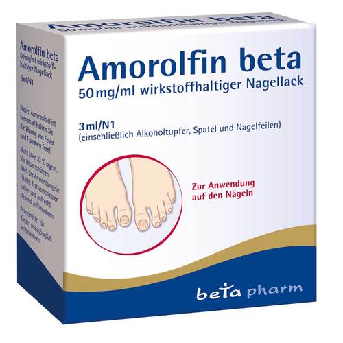 Amorolfin beta 50 mg/ml wirkstoffhaltiger Nagellack - 1