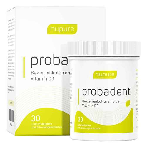 Nupure probadent lemon Mundflora Probiotikum Lutschtabletten - 1