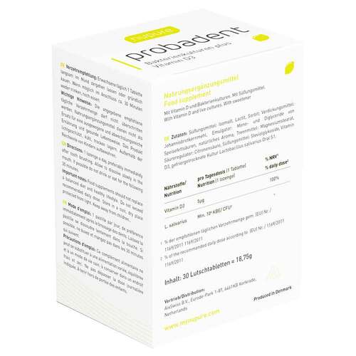 Nupure probadent lemon Mundflora Probiotikum Lutschtabletten - 3