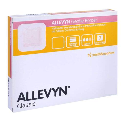 Allevyn Gentle Border 7,5x7,5 cm Schaumverband  - 1