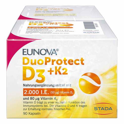 Eunova Duoprotect D3 + K2 2000 I.E. / 80 µg Kapseln - 1