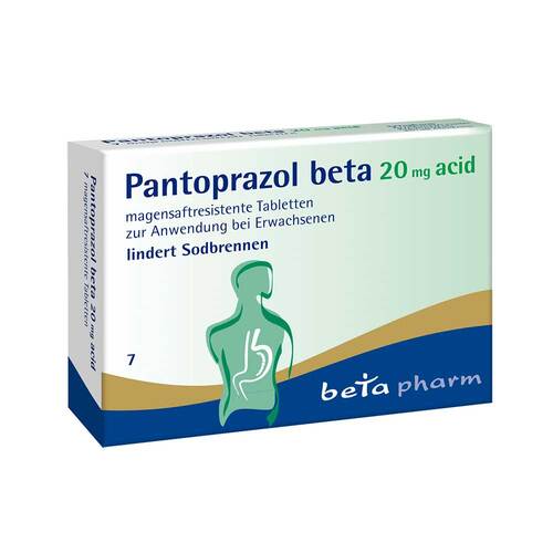 Pantoprazol beta 20 mg acid magensaftresistent Tabletten - 1