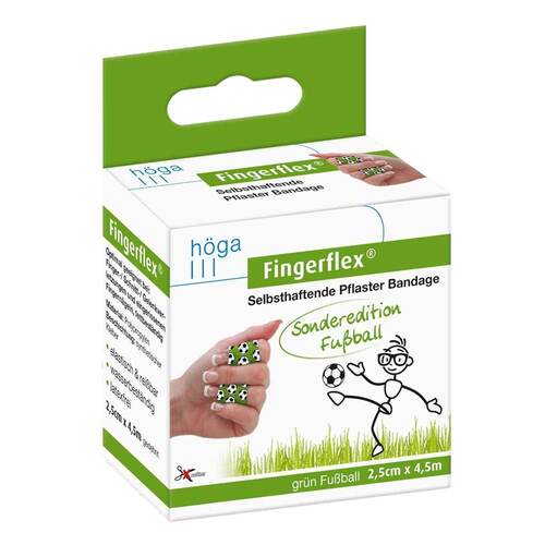 Fingerflex 2,5 cmx4,5 m gr&uuml;n Fu&szlig;ball latexfrei - 1