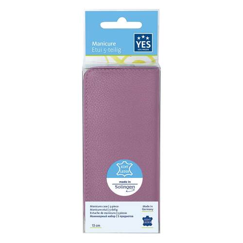 Yes Manicure-Etui Leder 5teilig lavendel - 4