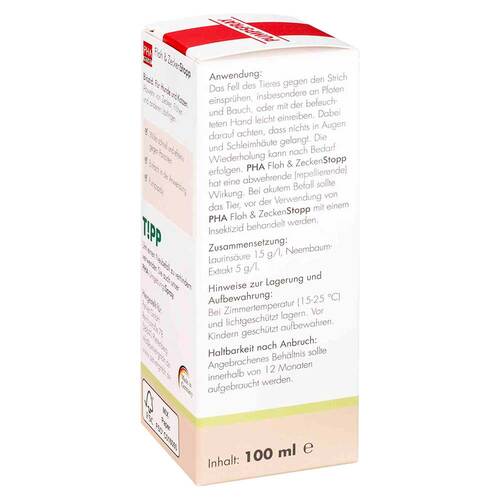 PHA Floh &amp; Zeckenstopp Pumpspray f&uuml;r Hunde / Katzen - 5