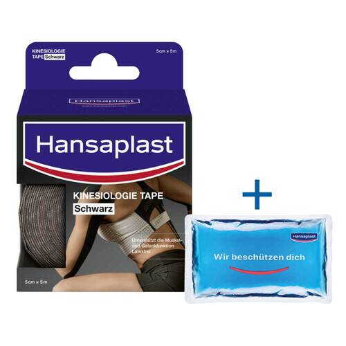 Hansaplast Sport Kinesiologie Tape 5 cm x 5 m schwarz  - 1