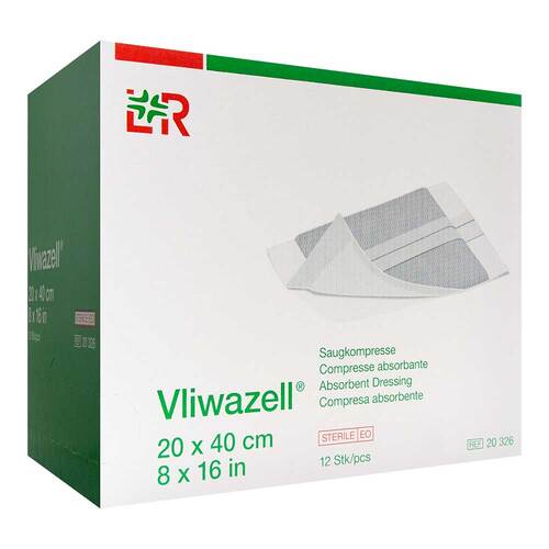 Vliwazell Saugkompressen 20x40 cm steril - 1