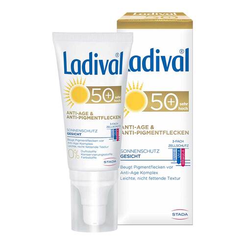 Ladival Sonnenschutz Gesicht Anti-Pigment Creme LSF 50 +  - 1