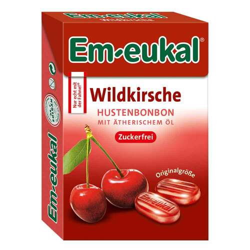 EM Eukal Bonbons Wildkirsche zuckerfrei Box - 1