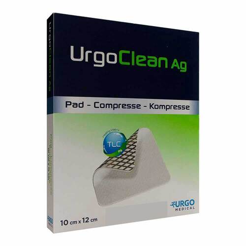 Urgoclean Ag Vlieskomp.10x12 cm steril - 1